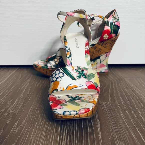 Nine West Floral Wedge Sandal - Picture 3 of 4